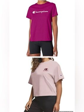 Champion Women's Plus Cropped Graphic Tee 2 for 1
